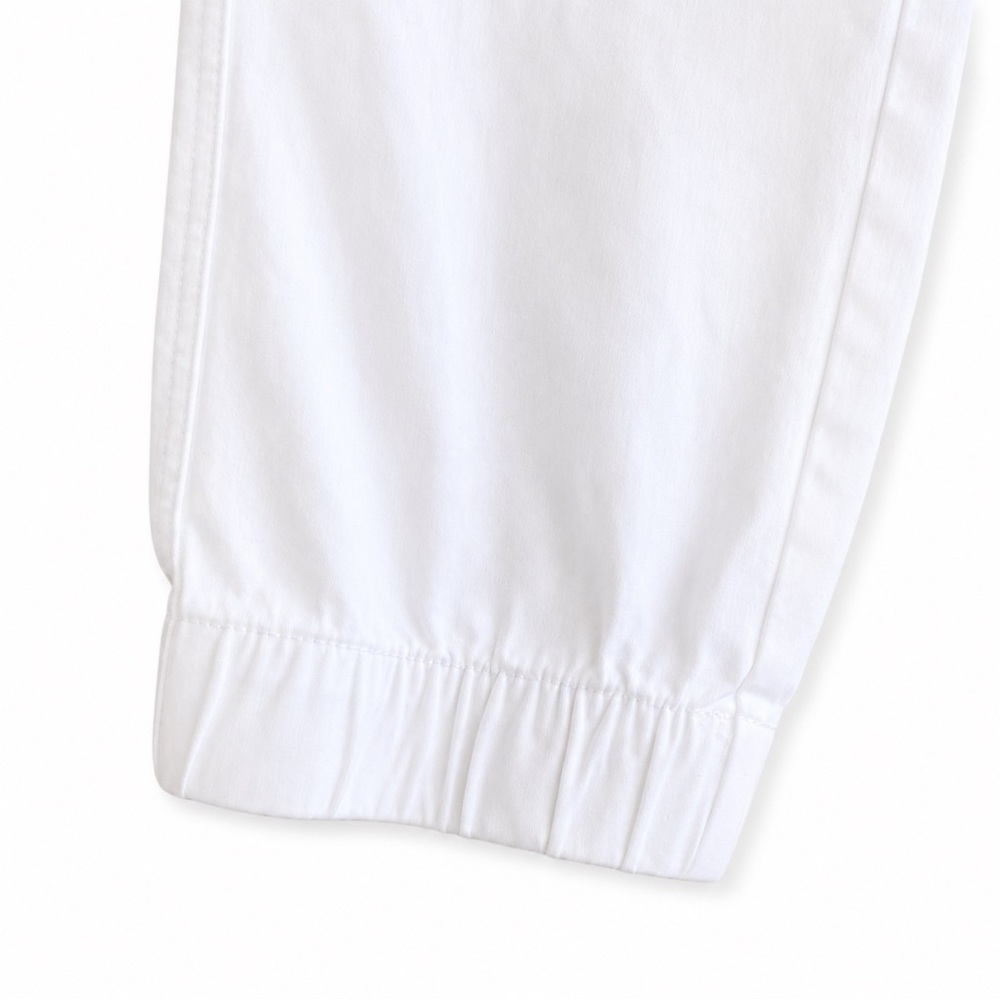 C&C California White Joggers Drawstring Pants Cotton Blend Pull-On Small Casual - Picture 4 of 8